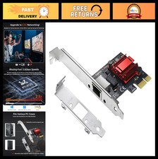 2.5G PCIe Network Card Adapter, RTL8125B Gigabit Ethernet, RJ45 LAN Controller,