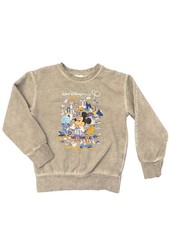 Kids Vintage Washed Gray Disney Parks Pullover