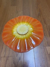 L E Smith Bittersweet Vintage Console Bowl Charger 14-1/2” Rare