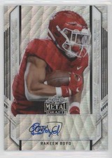 2021 Leaf Metal Draft Portrait Silver Wave /75 Rakeem Boyd #PA-RB1 Auto 0c6