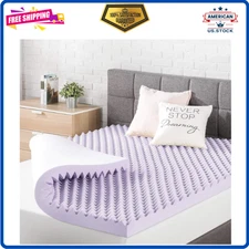 Best Price 3 Inch Egg Crate Memory Foam Mattress Topper, Lavender Infused, Twin