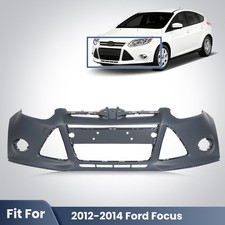 Primed Front Bumper Cover Assembly For 20122013 2014 Ford Focus With Bracket