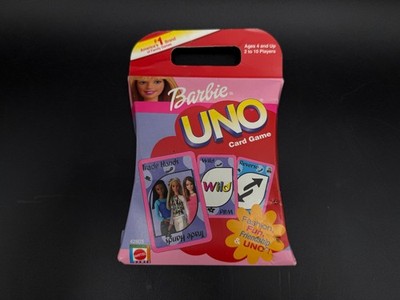 UNO Barbie Card Game Mattel New Sealed Vintage Pink Edition