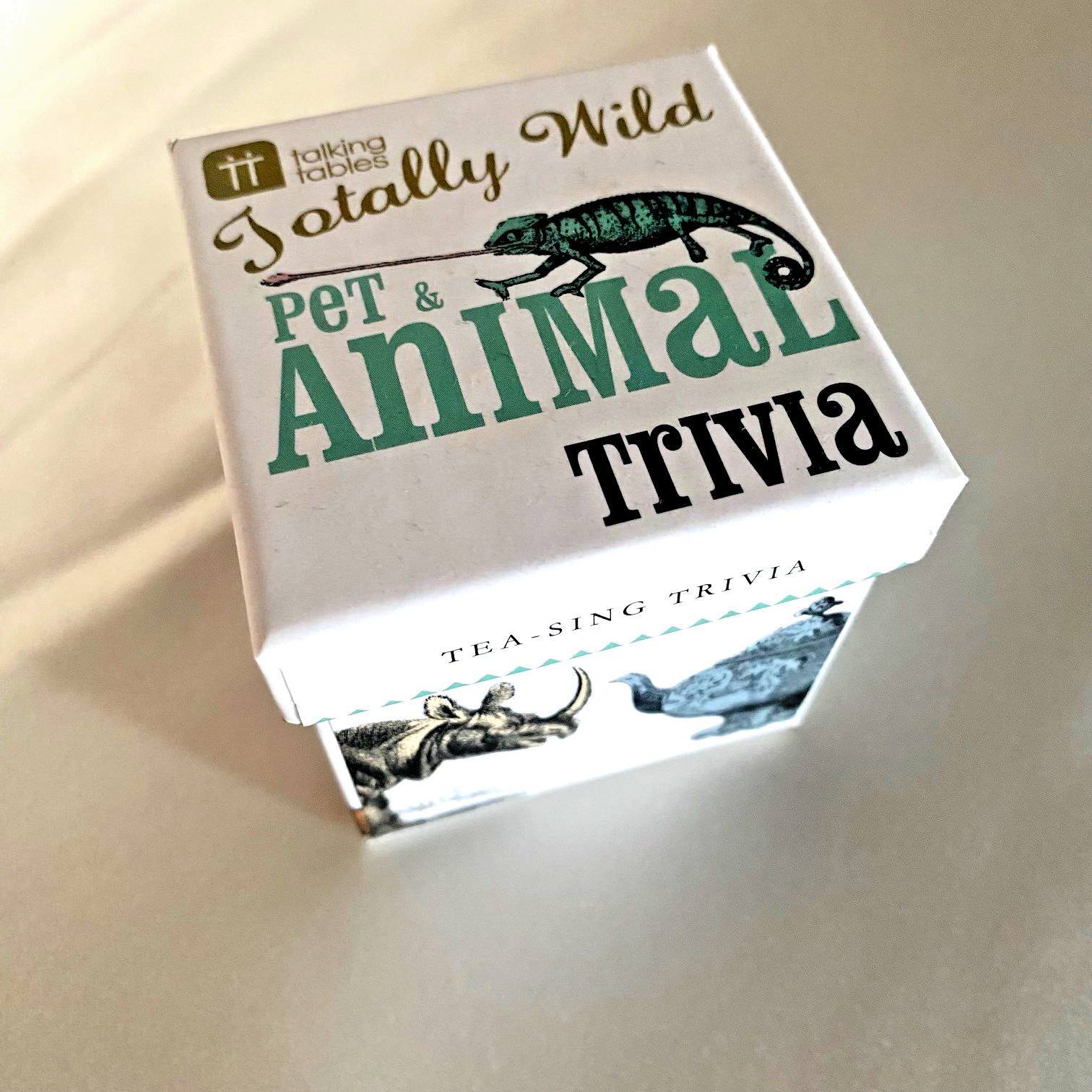 Talking Tables pet and animal trivia quiz cards - box of 60