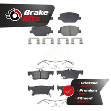 Front Rear Semi-Metallic Brake Pads Kit For 2016-2019 Buick Envision