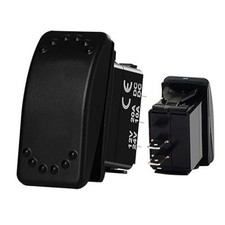 2 Pin SPST Marine Rocker Switch On Off 12V/24V Waterproof P Style: 2Pin-on off