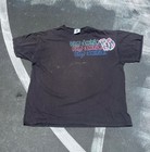 Vintage Y2K Kings Dominion Roller Coaster Tee Shirt Distressed Y2K Black Faded