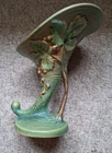 VINTAGE ROSEVILLE CORNUCOPIA VASE  ARTS & CRAFTS