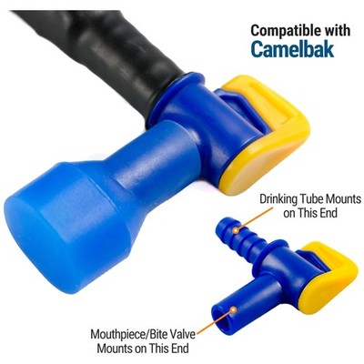 Easy Flow Bite Valve Mouthpieces Kit - 4 Pack for Backpacks