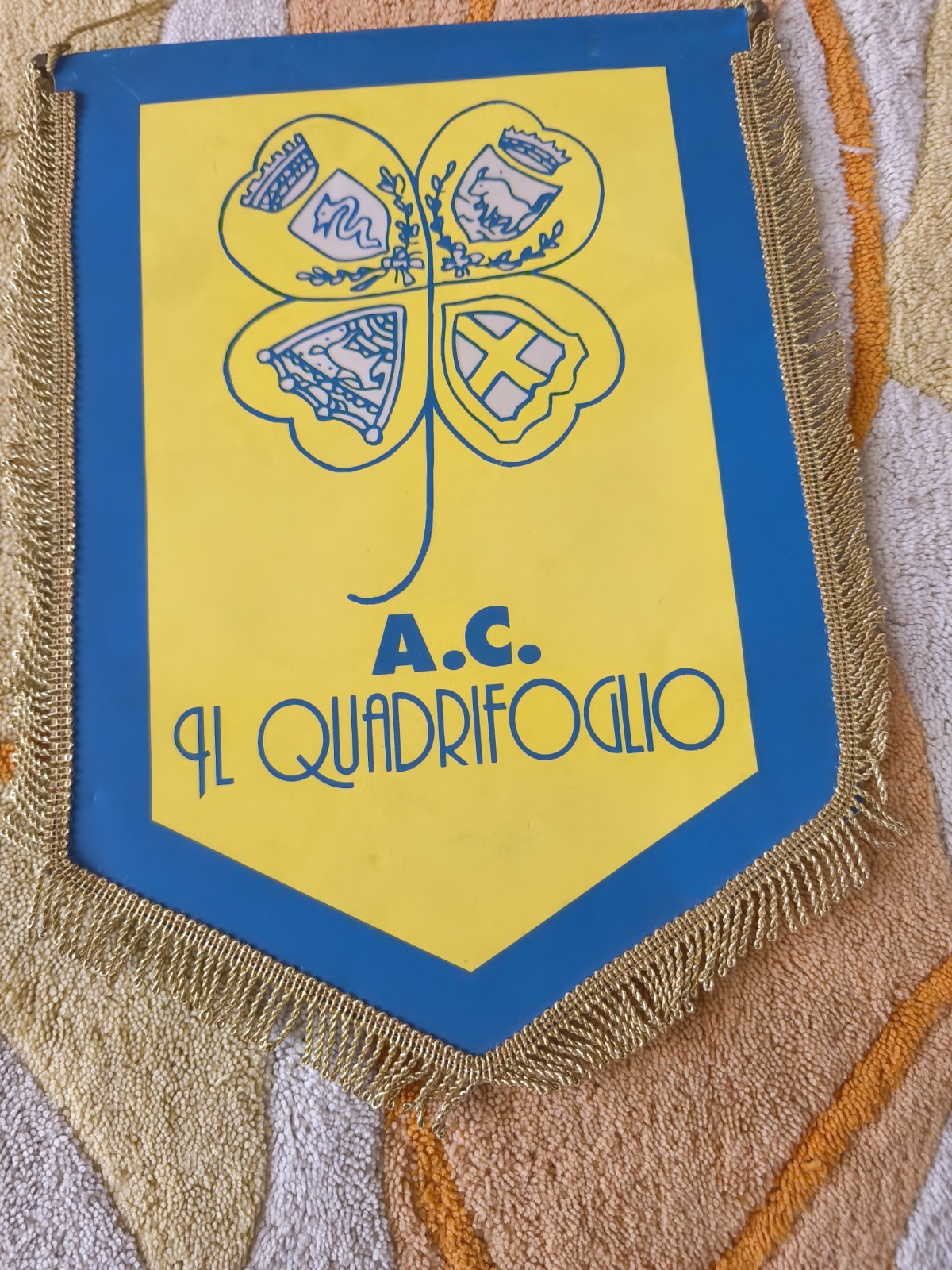 Gagliardetto CALCIO football Pennant Fanion Banderín Wimpel IL QUADRIFOGLIO