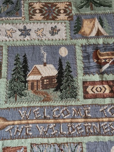 Willkommen in der Wildnis Wandteppich Queen Size Decke 94 x 100 in Hüttenfieber - Bild 10 von 20