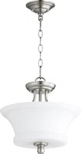 Quorum International 2922-13 Nickel Rossington 2-Light 13"W Pendant
