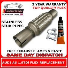 Audi A6 1.9TDi 8v 2000-2005 Exhaust Replacement Flex Flexi For front Pipe