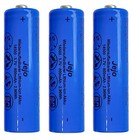 3 x Lithium Ionen Akku 3,7 V 800 mAh Typ 14500 Li ion 50 x 14 mm wie AA - Größe