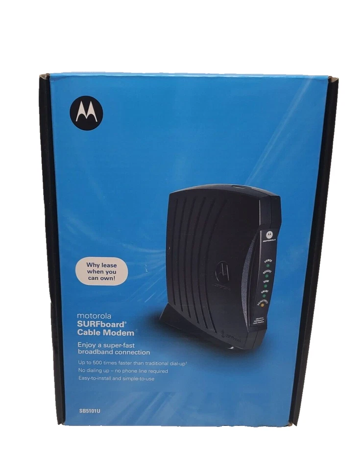 Motorola SURFboard Docsis 2.0 Cable Modem Black SB5101U - Image 3 of 4
