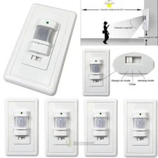 Lot Auto On/Off Security Motion Sensor Switch Infrared PIR Occupancy Wall Light