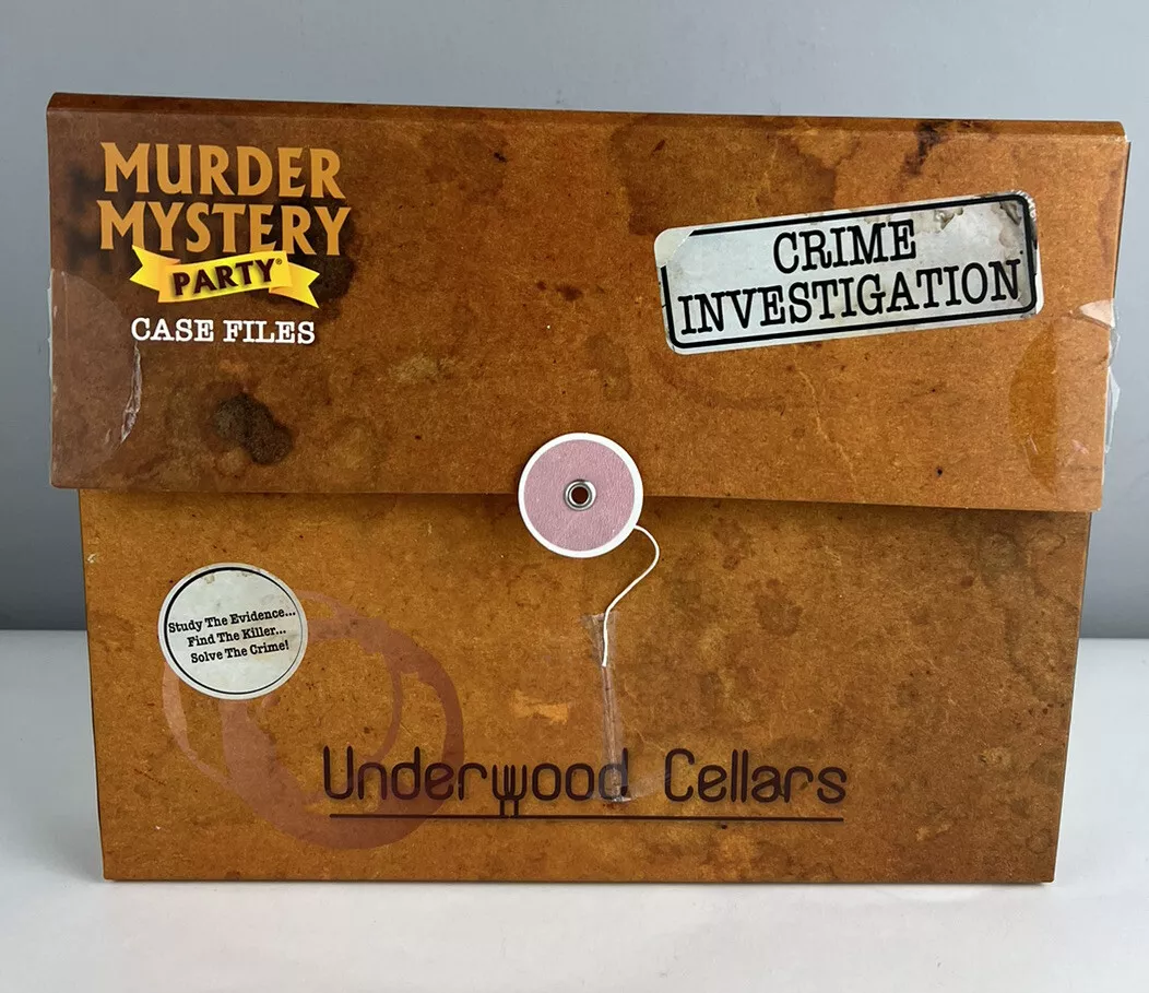 Murder Mystery Party Case Files: Underwood Cellars Unsolved