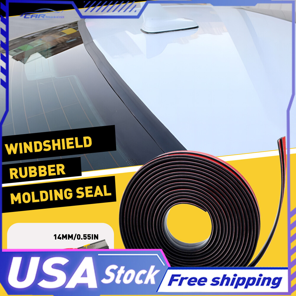 Windshield 20FT Rubber Molding Trim Seal Universal for and Sunroof Windscreen