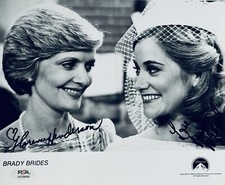PSA DNA Florence Henderson & Maureen McCormick Signed 8x10 Photo The Brady Bunch