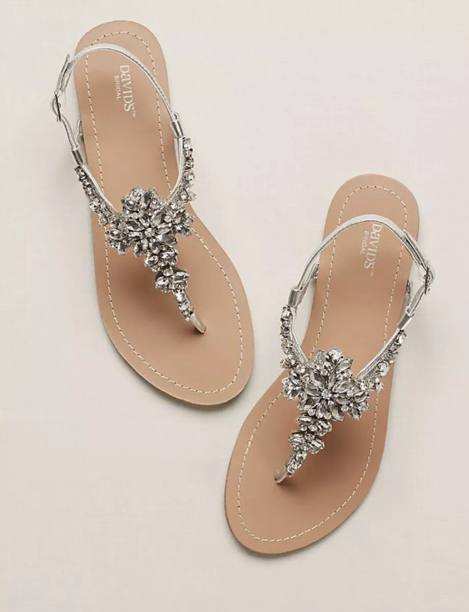 Jeweled t strap sandal new arrivals