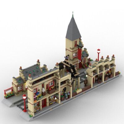 MOC: Station Massive Extension from Movie about Magic Building Toys 1395 PCS
