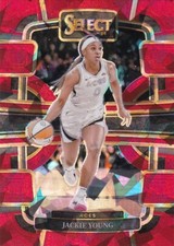2024 Select WNBA Jackie Young Red Ice Prizm #38 Concourse Aces PWE