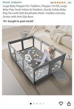 Large Baby Playpen 74x50 Playpens Babies Toddlers Fence Play Pen Indoor Outdoor