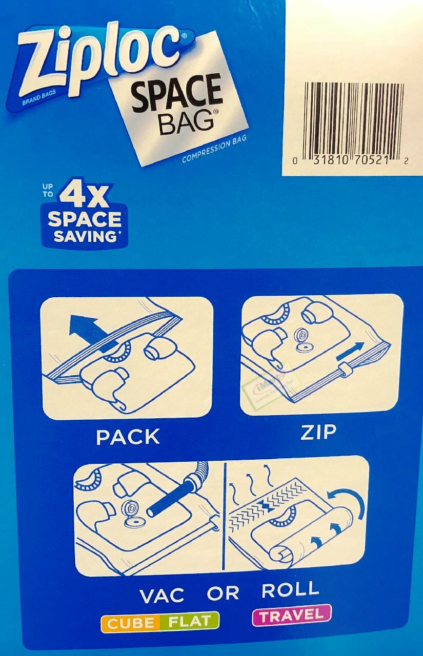 14 ZIPLOC Space Bag Saver Vacuum Storage Bags Combo Value Pack New eBay