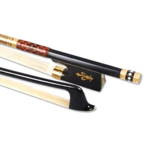 4/4 Violin Bow Carbon Fiber Bows Straight balance AAA Bow hair Ebony Frog