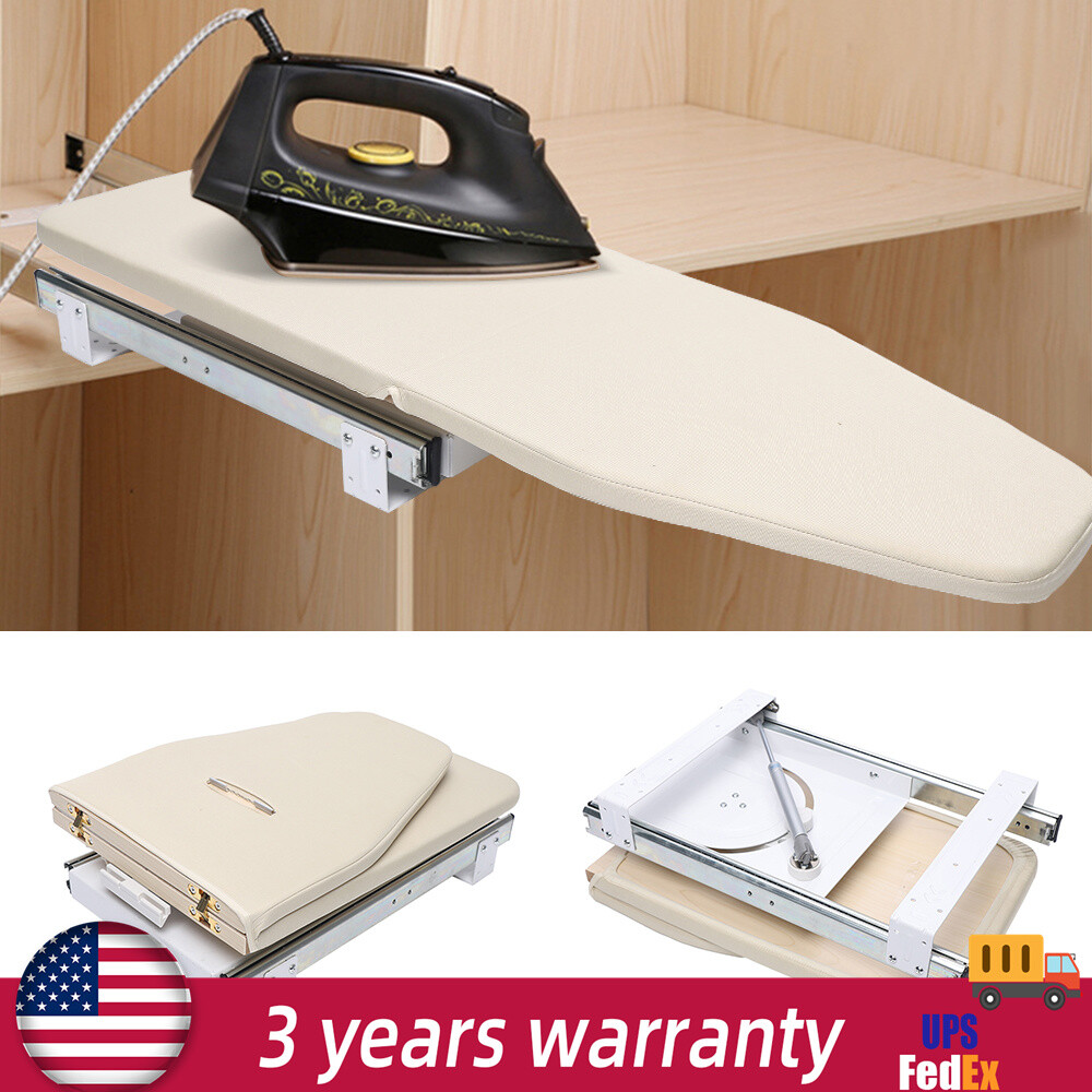 180° Rotation Ironing Board Closet Pull-Out Stow Away Retractable Ironing Table-image