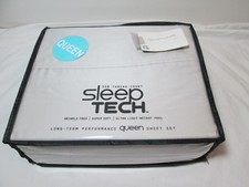 New Sleep Tech Long-Term Performance Queen Sheet Set Moonbeam Tan 550 TC NIP