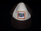 General Paint Wood Craft Snapback Vintage Hat 1980s Mesh Back Brown Truckers Cap