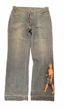 MENS VINTAGE 70S LEVIS JEANS ORANGE TAG FADE DENIM 36 DISTRESS BLEACH