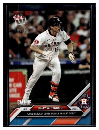 2024 Topps Now #562 Shay Whitcomb Blue Parallel #d 27/49 RC - 第 1/2 張圖片