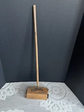 Rare Vintage Wood Bissell’s Little Gem Push Play Toy Vacuum Cleaner Sweeper..