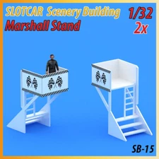 Slotcar Scenery Building 2X Marshall Stand Serie-1 Scalextric, Carrera