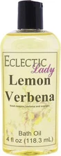 Lemon Verbena Bath Oil  - Scented Body Oil - Relaxing & Moisturizing Bathing Oil
