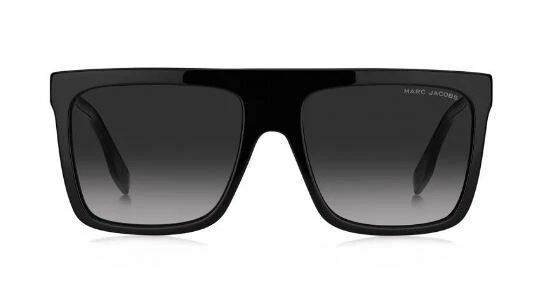 Gafas de sol para hombre Marc Jacobs MARC 639/S 0807/9O negras/grises degradadas rectangulares Foto 2 de 4