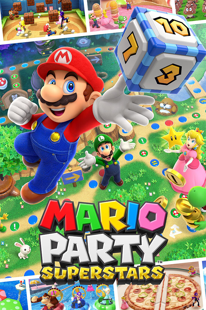 Mario Party Superstars Party Video Games Wall Art Home Decor