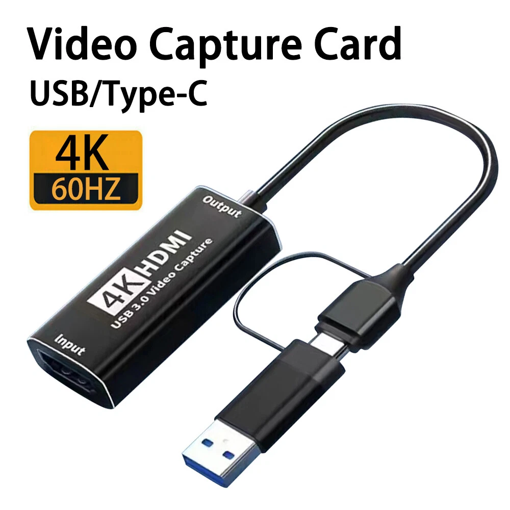 HDMI to USB-C/A Video Capture Card