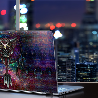 Skin Vinyle Universel Pour PC Portable 13" - Motif Wolf Dreamcatcher - Marque Itsaskin