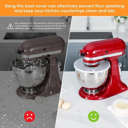 AIEVE Mixer Bowl Cover and Splatter Guard - Thumbnail 3