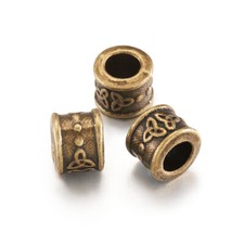 20pcs Tibetan Bronze Beads European Bead Large Hole Loose Spacers Jewelry 10mm