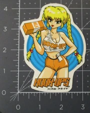 HOOK-UPS Skate STICKER Hoot-Ups 3 skateboards helmets decal hentai L
