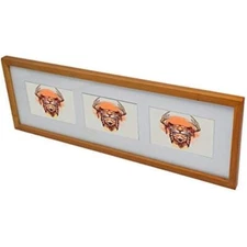 22x7In Picture Frame Wall Hanging Clips-Display Three 4x6 In Photos on Your Wall