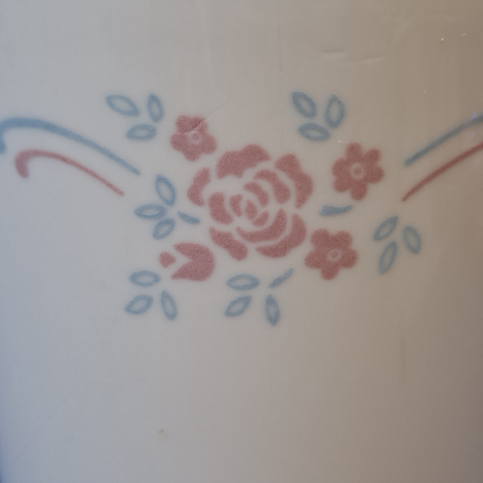 Vintage Corning Corelle ENGLISH BREAKFAST COFFEE MUG Tea Cup Stoneware Pink