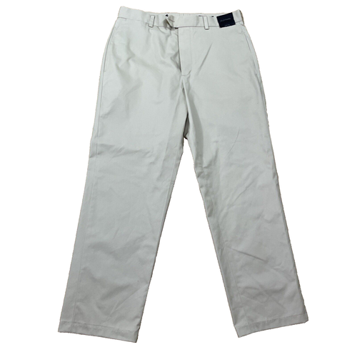 JOHN W NORDSTROM Pants Men 33w 33L Smartcare Wide Leg Khaki Beige Y2k 2010 33x32 - Picture 16 of 19