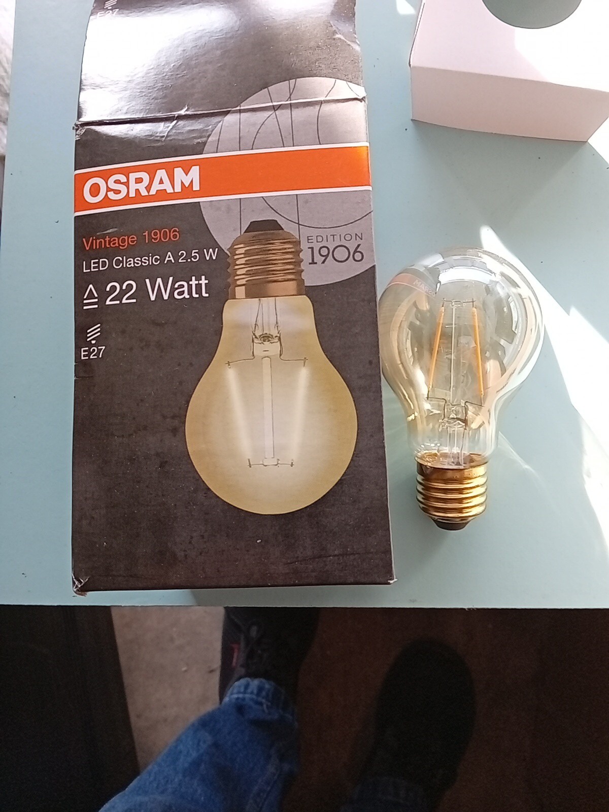OSRAM 1906 LED 2.5W ES E27 Vintage Filament Gold LED GLS Comfort Warm White