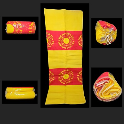 Vintage Lipton Sun Tea Advertising Blanket 60  x  87.5''