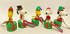 2005 Snoopy Woodstock Christmas Peanuts Push Puppets Choose the Style